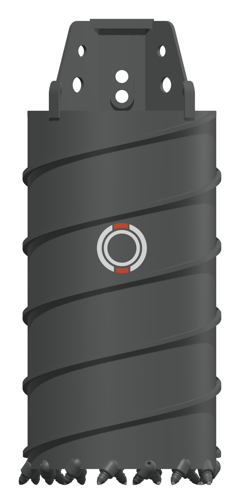 Bullet-tooth core barrel — product rendering