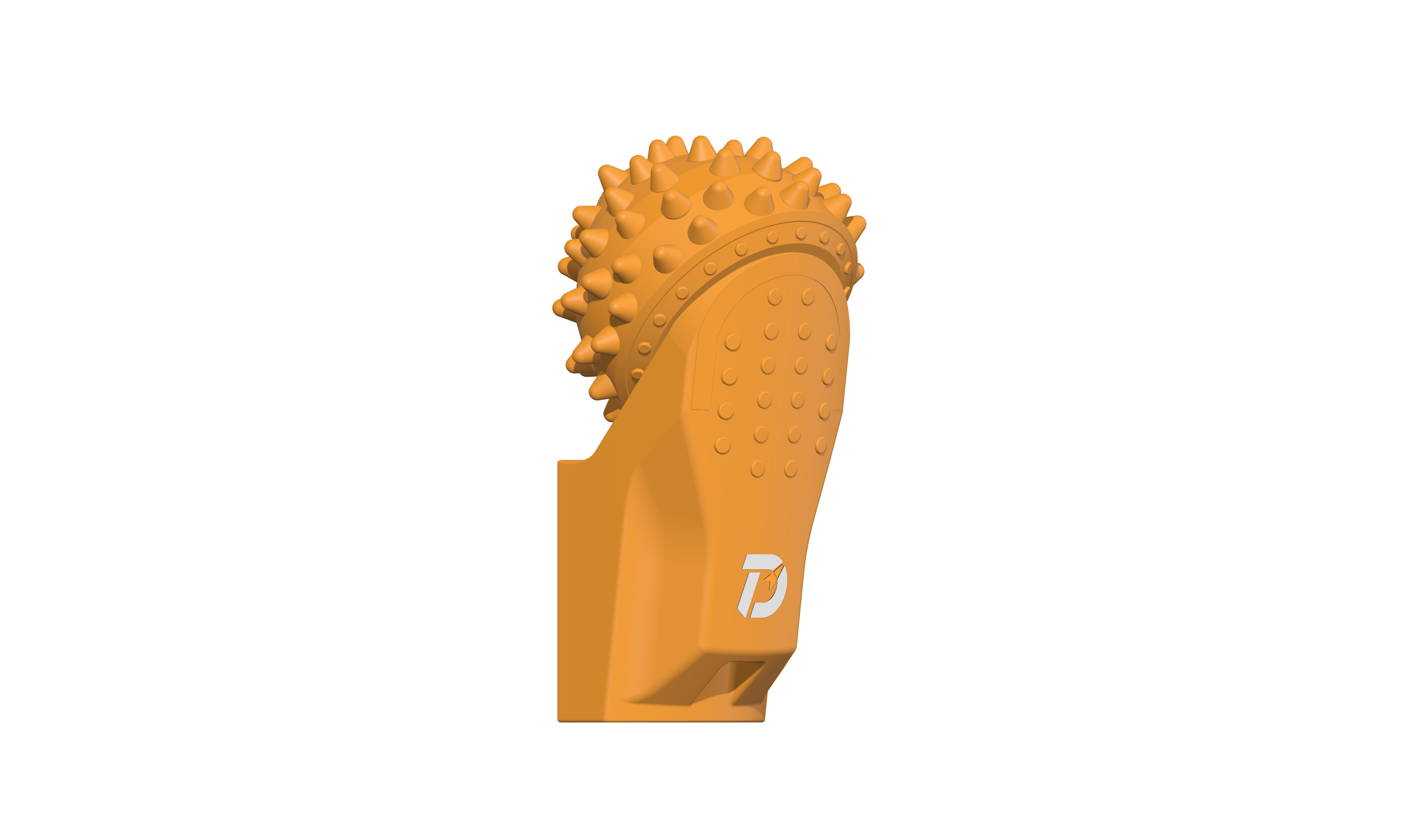 DRILLNOVA MH-3H roller bit render showing the complete cone and leg.