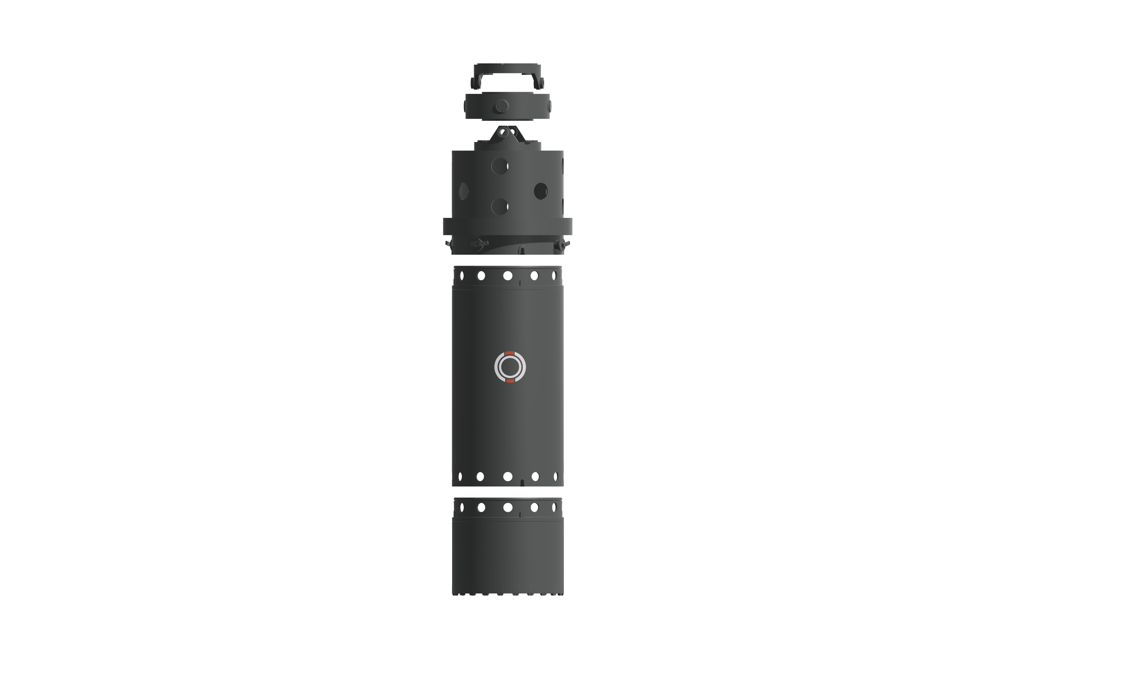 Complete casing-section component from the original system illustration