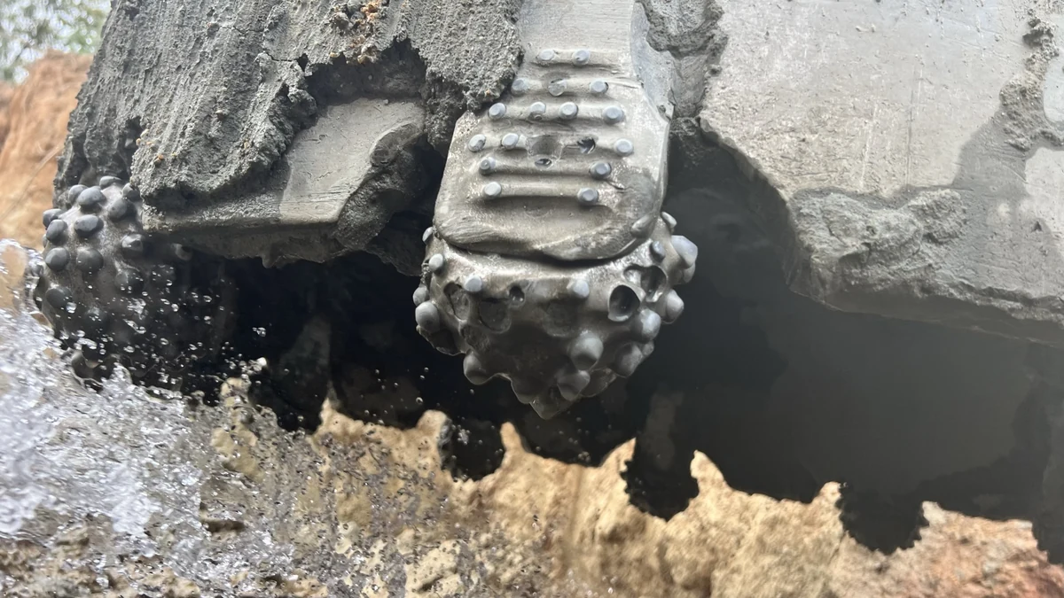 Outer position 1 on the same barrel, selected for prompt replacement at the 15 April 2023 inspection.