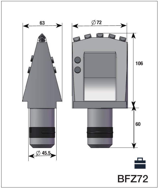BFZ72 flat tooth — complete catalogue reference