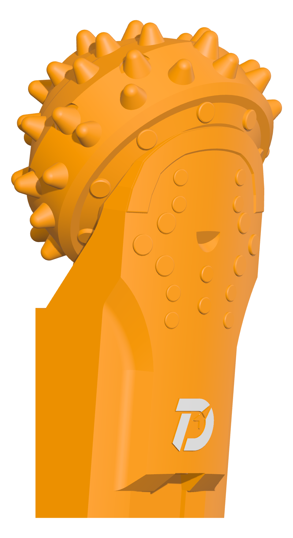 MH-3 weld-on roller bit — product rendering